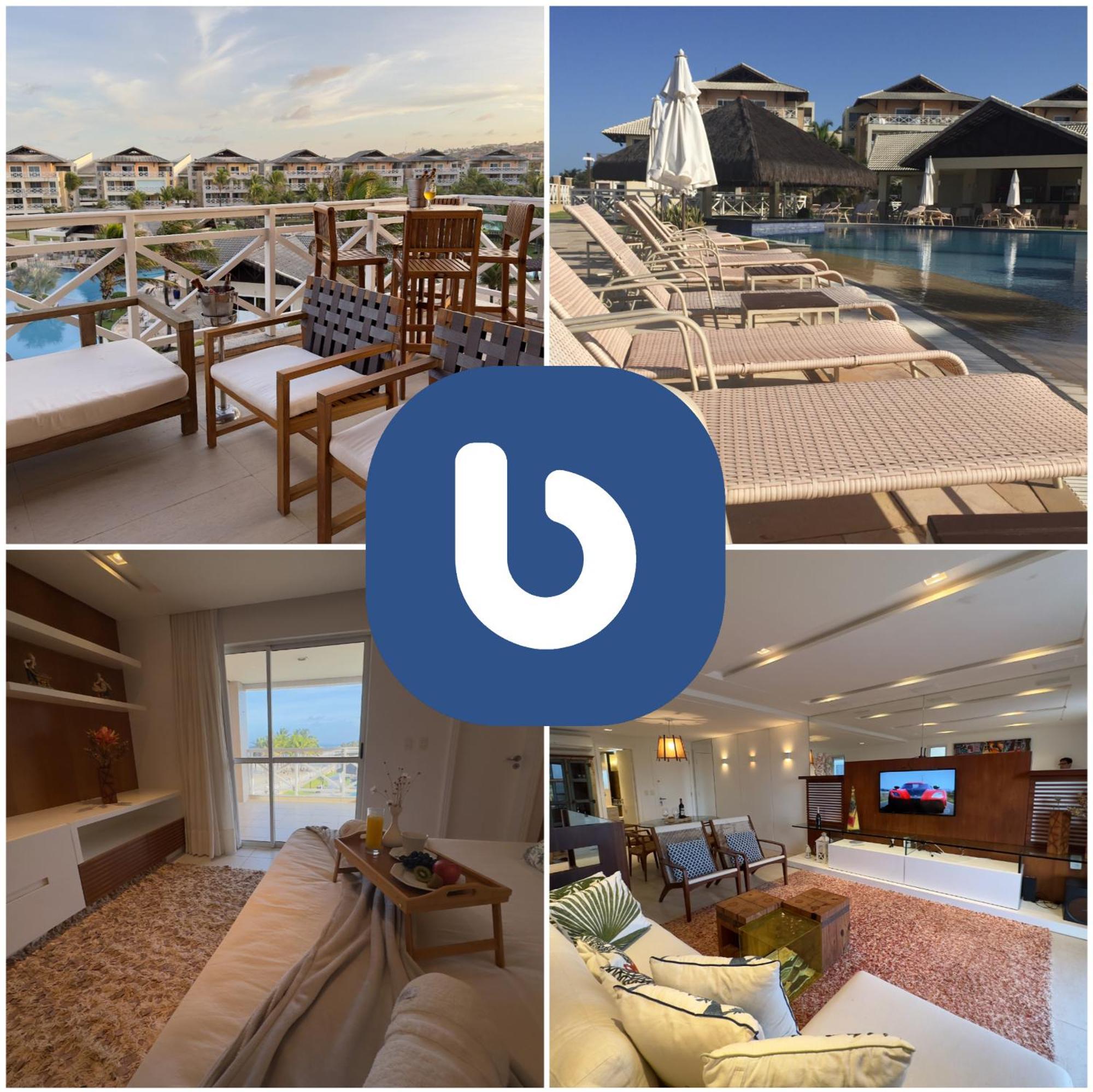 Portamaris - Luxo Duplex , 4 Suites - Pe Na Areia Aquiraz Buitenkant foto